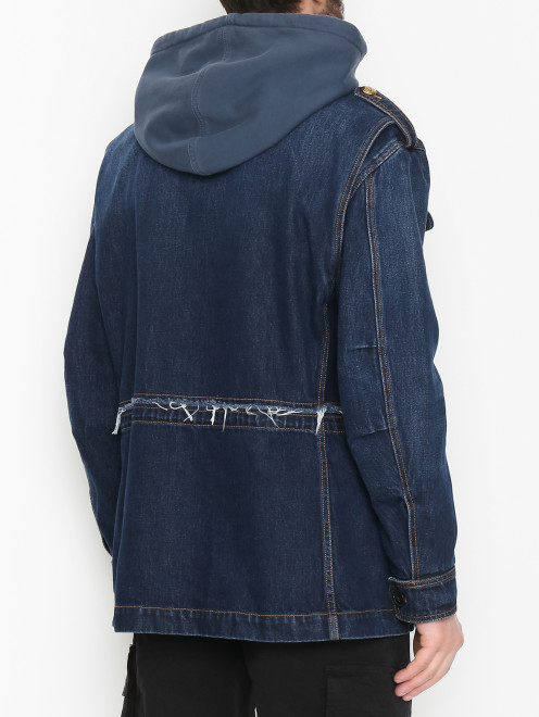Куртка джинсовая на пуговицах с накладными карманами  Gabriele Pasini - МодельВерхНиз1