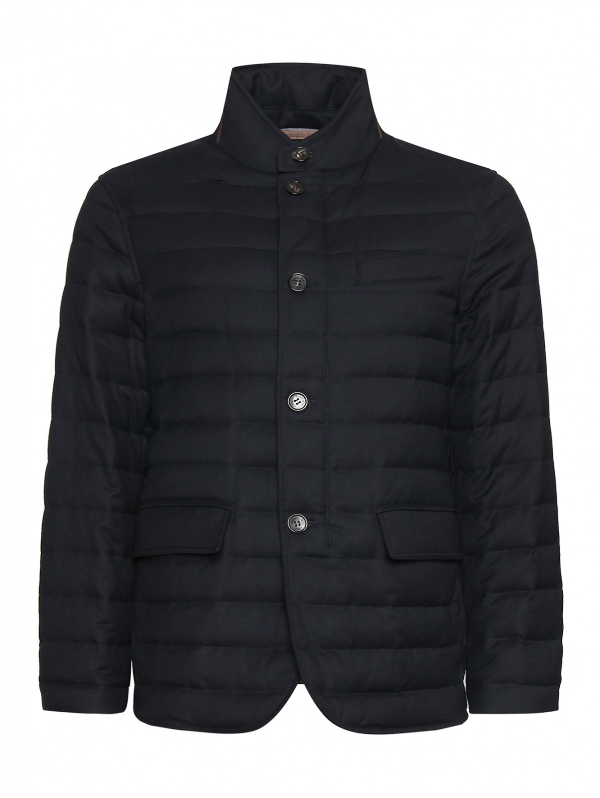 Куртка из шерсти на молнии с карманами Ermenegildo Zegna  –  Общий вид