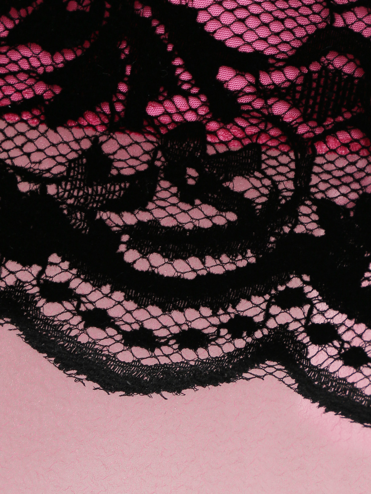 Кружевная юбка-трапеция с контрастной отделкой Marc Jacobs  –  Деталь1  – Цвет:  Черный