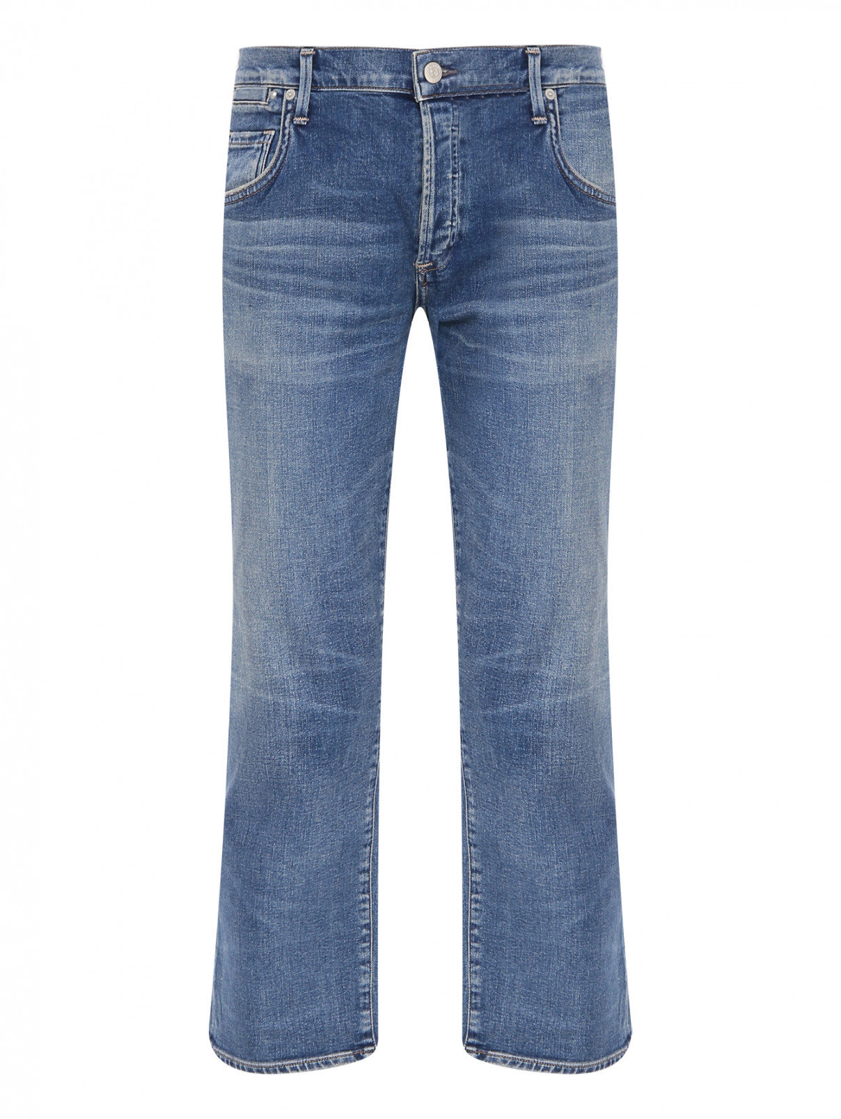 Укороченные прямые джинсы Citizens of Humanity  –  Общий вид  – Цвет:  Синий