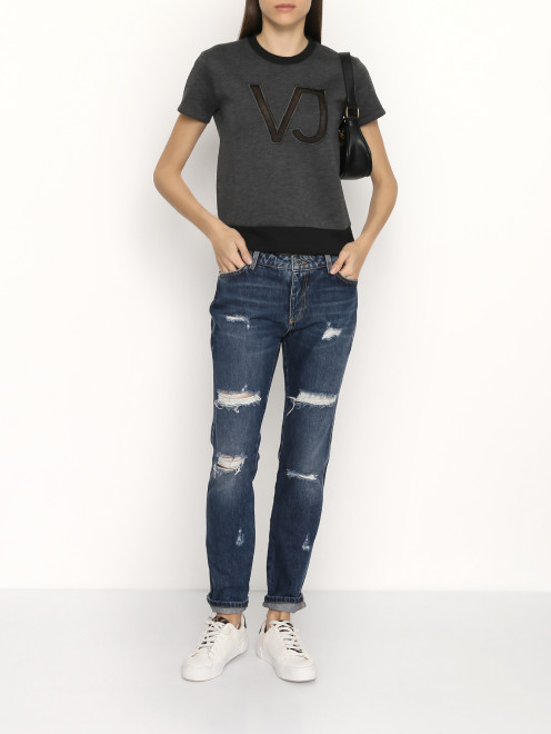 Толстовка с короткими рукавами  Versace Jeans - МодельОбщийВид
