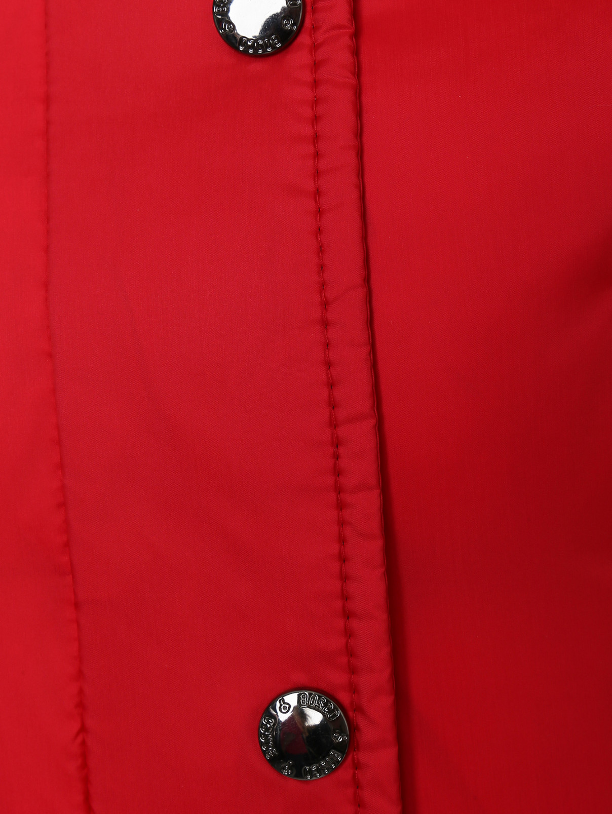 Пуховое пальто с капюшоном на молнии BOSCO  –  Деталь1  – Цвет:  Красный