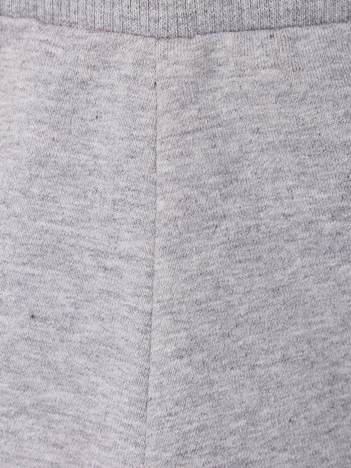 Брюки из хлопка на резинке с принтом Moschino Underwear  –  Деталь1  – Цвет:  Серый