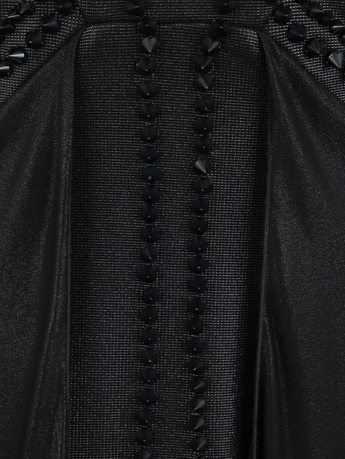 Платье-макси декорированное шипами Jay Ahr  –  Деталь1  – Цвет:  Черный