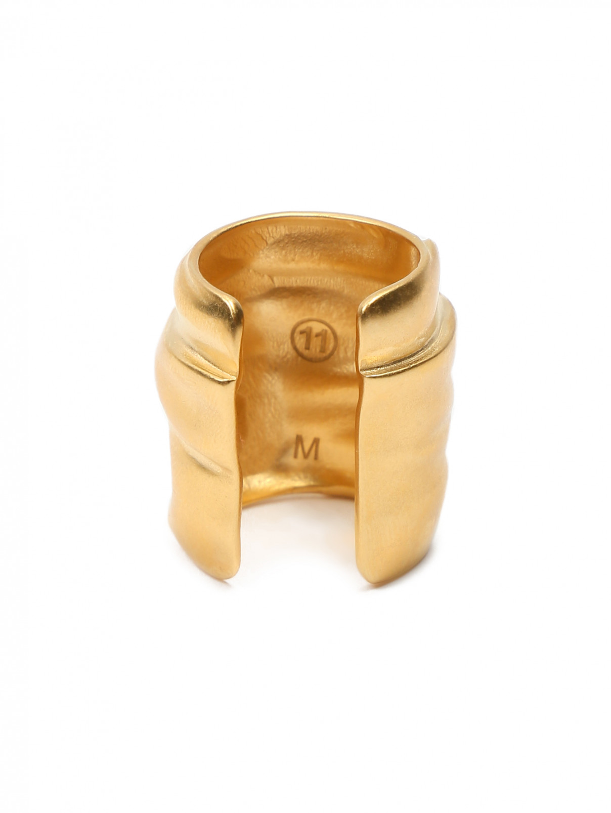 Кольцо из латуни Maison Margiela  –  Обтравка1  – Цвет:  Золотой