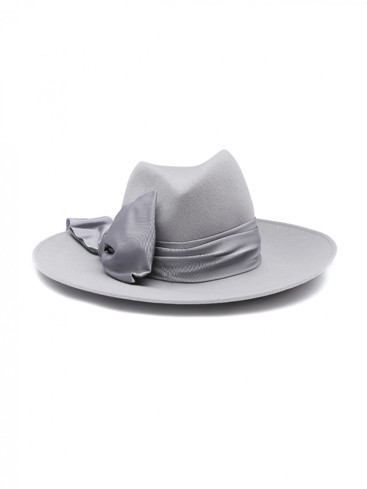 Шляпа шерстяная с бантом Eugenia Kim  –  Обтравка1  – Цвет:  Серый