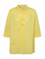 Блуза из хлопка и шелка в полоску Aspesi  –  Общий вид