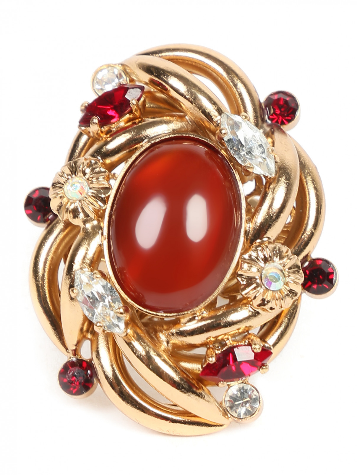 Кольцо с полудрагоценными камнями Dueci Bijoux  –  Деталь  – Цвет:  Золотой