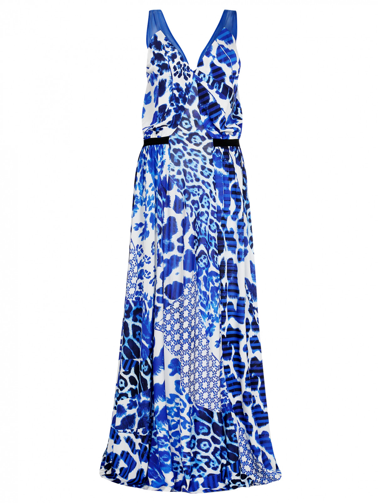 Платье с анималистичным принтом Just Cavalli  –  Общий вид  – Цвет:  Узор