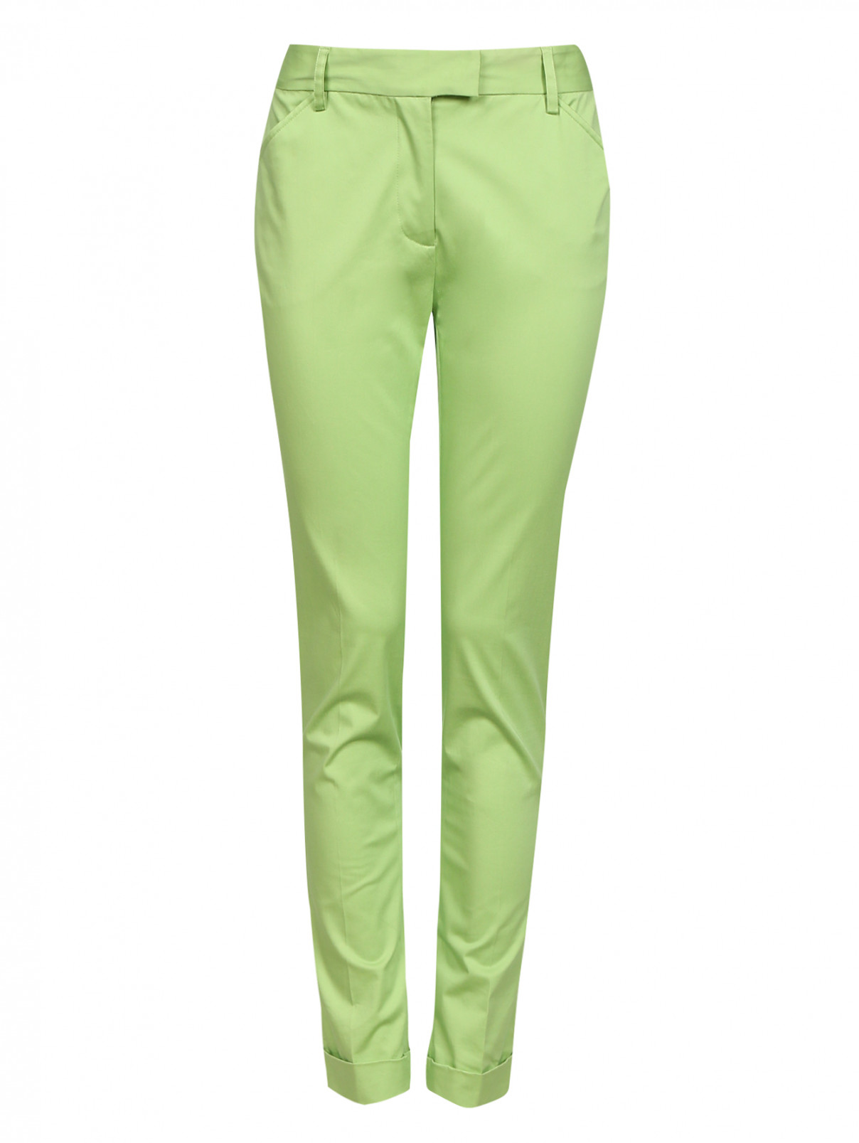 Ярко зеленые брюки женские