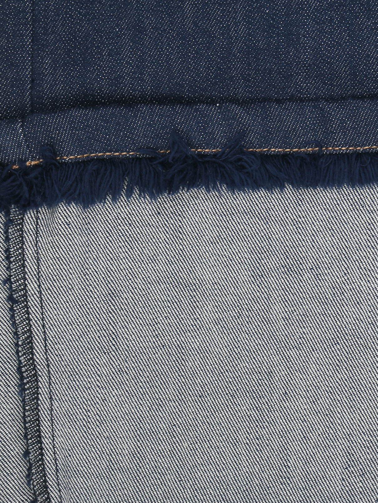 Прямые джинсы с высокой посадкой и бахромой See by Chloe – Деталь2 – Цвет: Синий