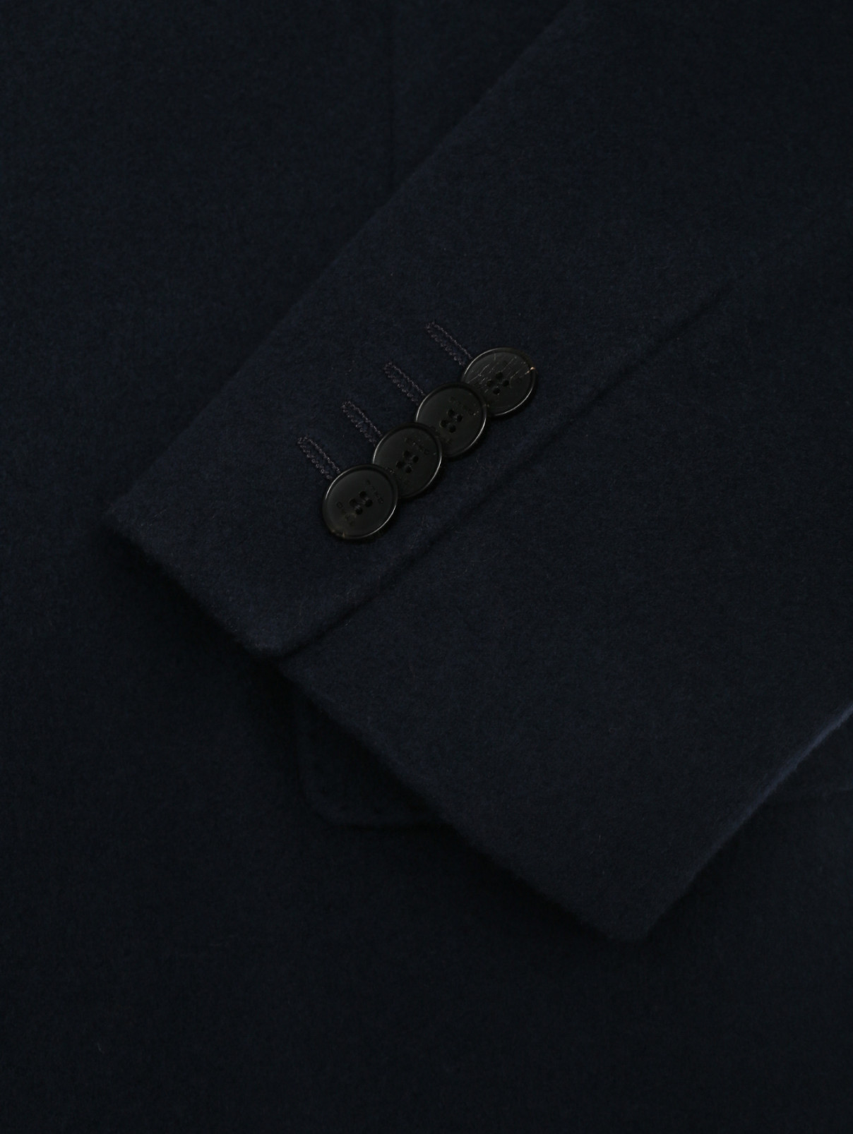 Классическое однобортное пальто из шерсти и кашемира Etro  –  Деталь1  – Цвет:  Синий
