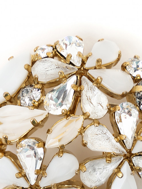 Брошь с кристаллами Swarovski и камнями Philippe Ferrandis - Деталь