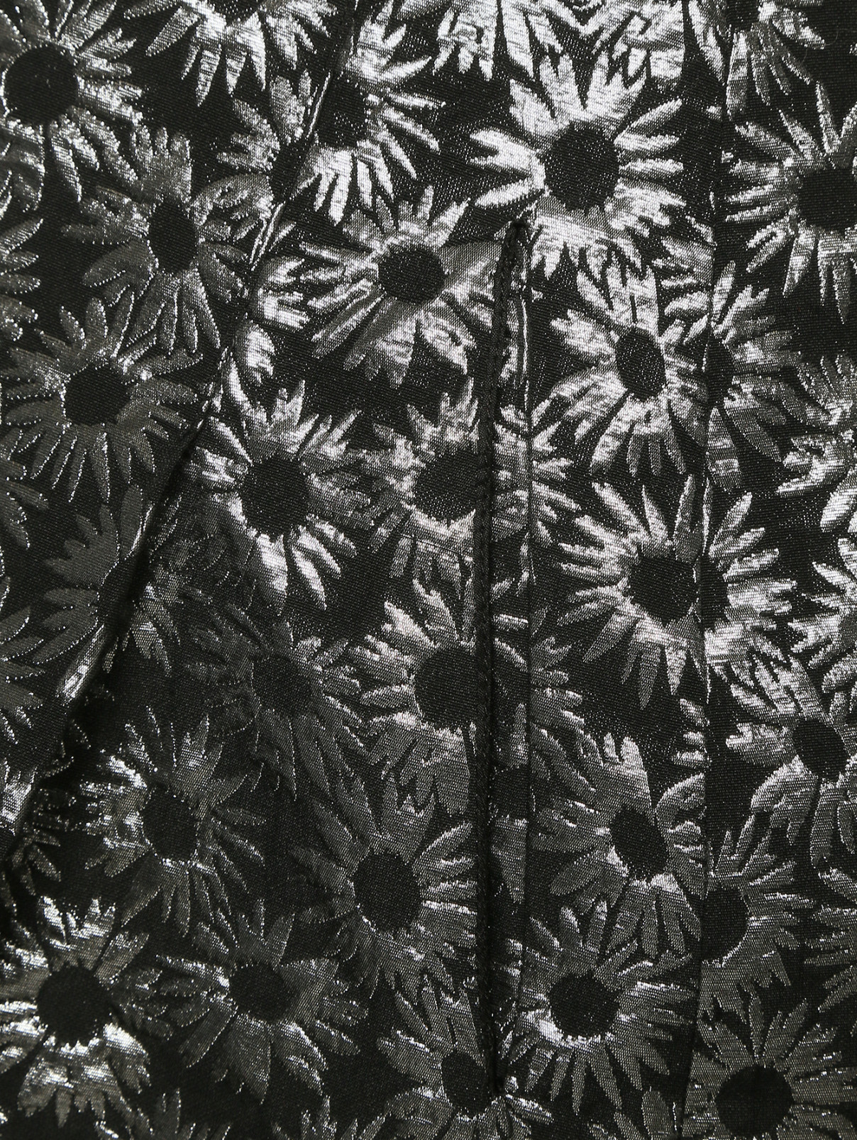 Юбка-миди с цветочным узором и декоративными складками L'Autre Chose  –  Деталь1  – Цвет:  Узор