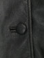 Пальто из кожи с логотипом на спине Balenciaga  –  Деталь