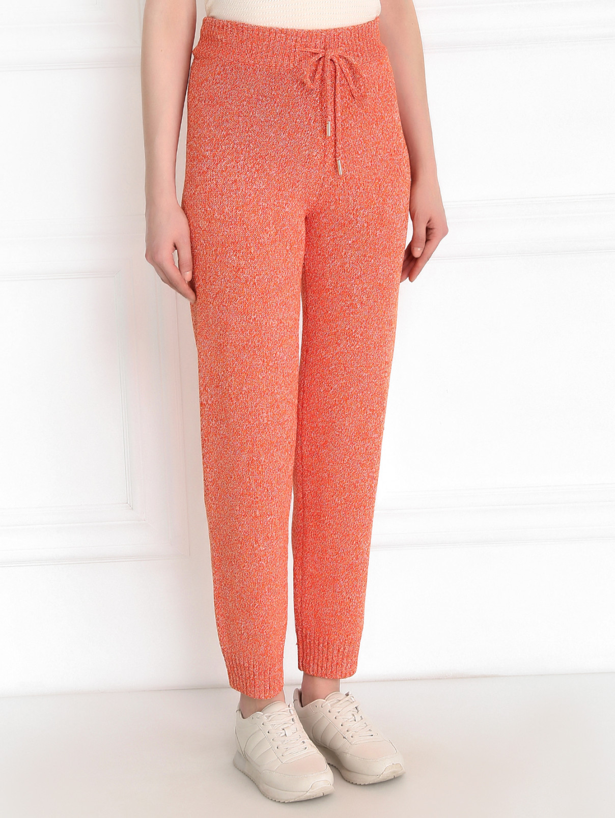 Трикотажные брюки на резинке Edition10  –  Модель Верх-Низ  – Цвет:  Оранжевый