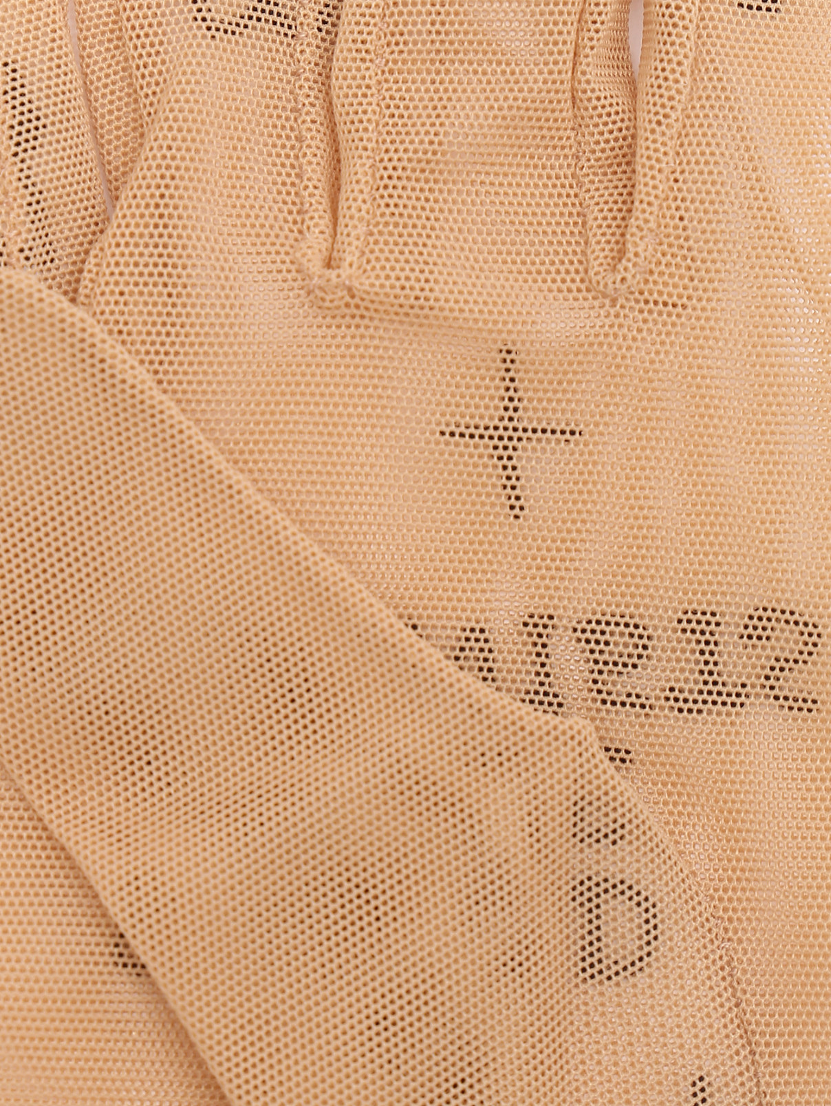 Перчатки из сетки с вышивкой Glove.me  –  Деталь1  – Цвет:  Бежевый