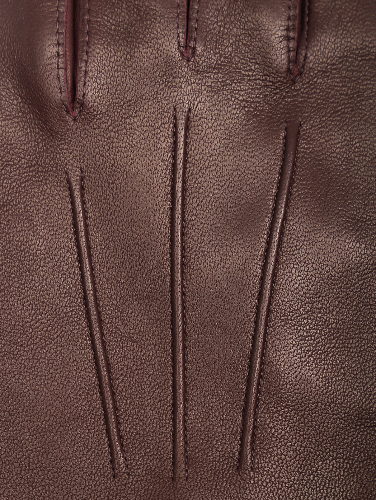 Перчатки из гладкой кожи Portolano  –  Деталь  – Цвет:  Коричневый
