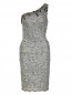 Платье на одно плечо декорированное камнями Mandalay  –  Общий вид
