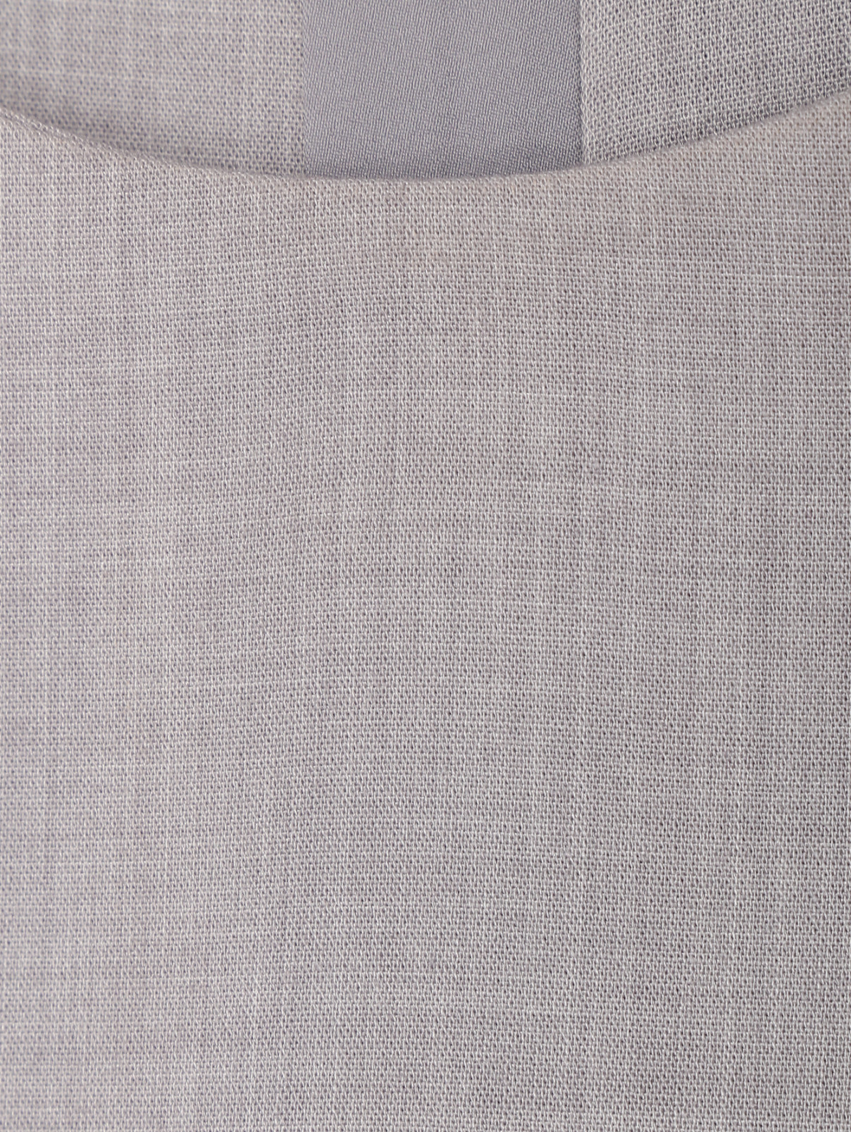 Платье с контрастной отделкой и поясом Tommy Hilfiger  –  Деталь  – Цвет:  Серый
