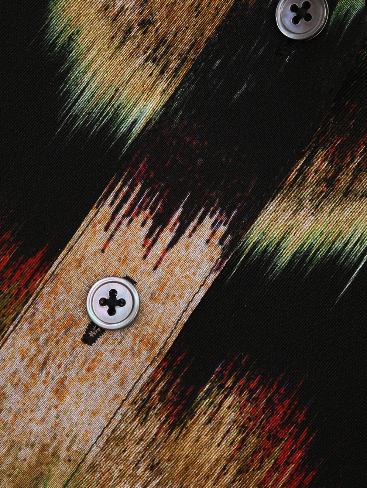 Платье-миди из шелка с узором Paul Smith  –  Деталь  – Цвет:  Черный