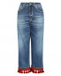 Укороченные джинсы декорированные помпонами Dondup  –  Общий вид