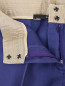 Укороченные брюки  из шелка с контрастным поясом Maurizio Pecoraro  –  Деталь1