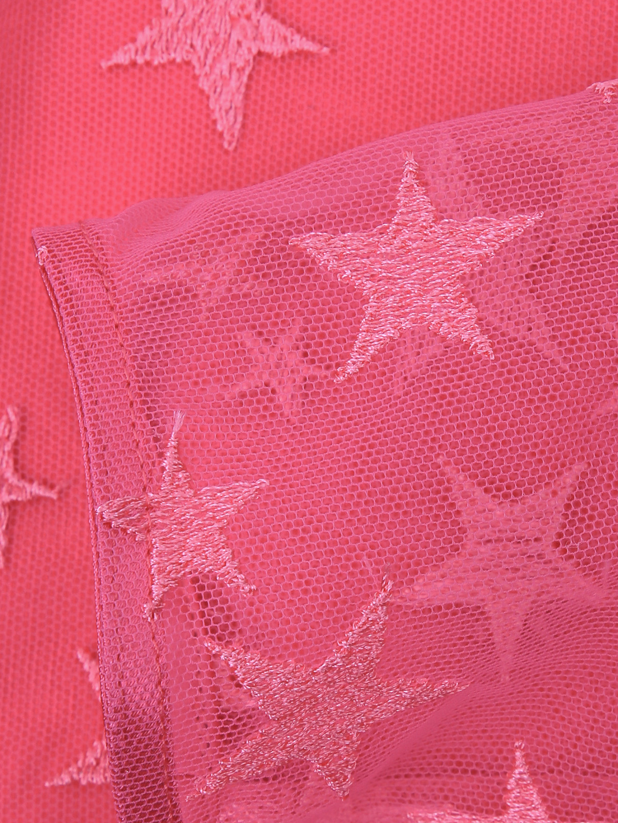 Блуза из сетки с вышивкой Elisabetta Franchi  –  Деталь1  – Цвет:  Фиолетовый