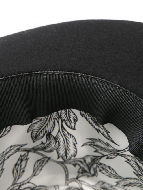Шляпа из шерсти с декоративной деталью  - Деталь1