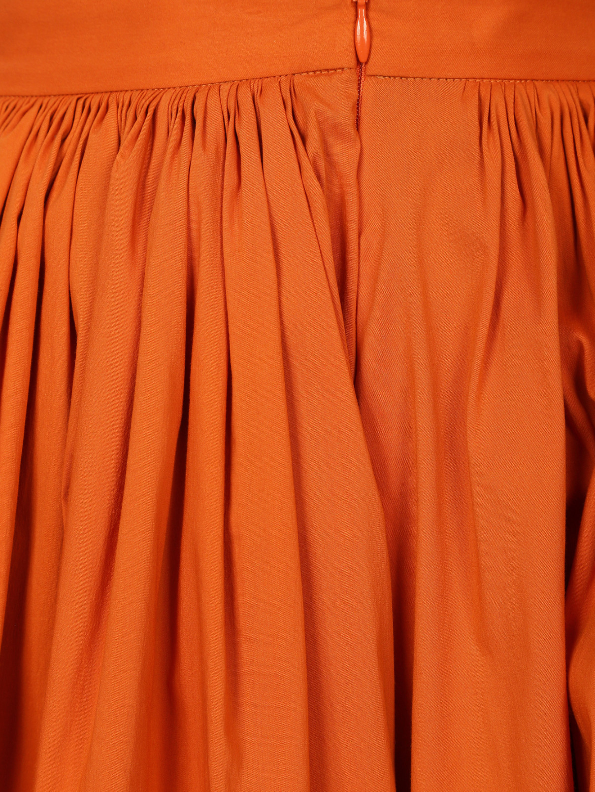 Юбка-мини ассиметричного кроя L'Autre Chose  –  Деталь  – Цвет:  Оранжевый