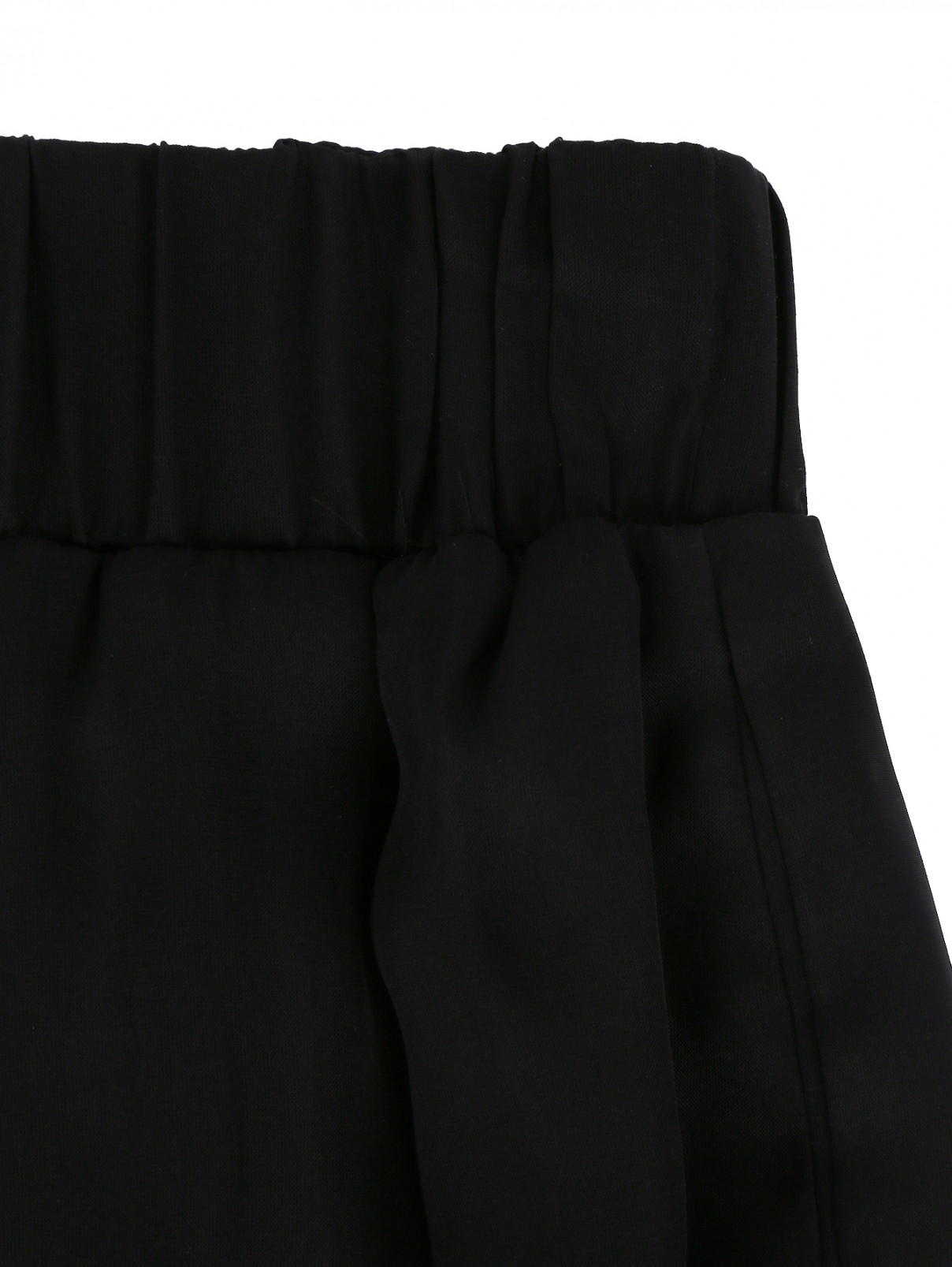 Прозрачные брюки на резинке Jay Ahr  –  Деталь  – Цвет:  Черный