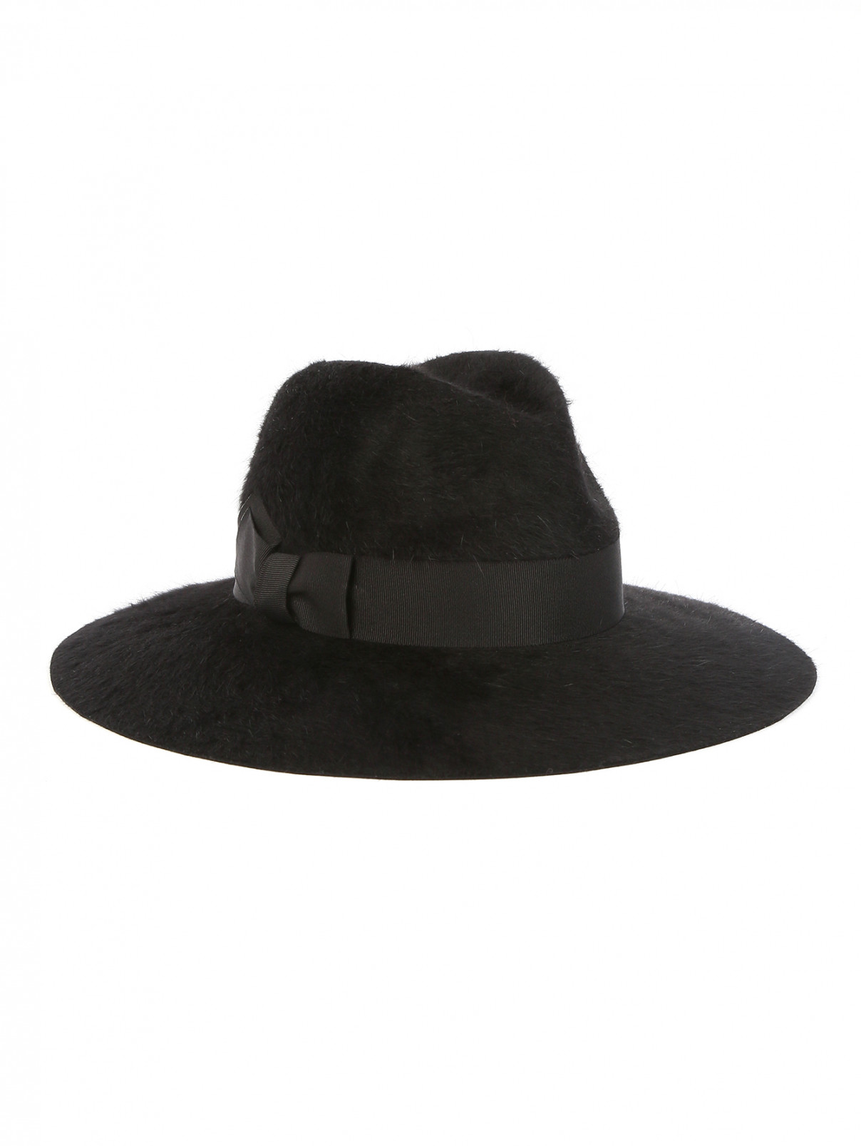 Шляпа из шерсти с широкими полями Bally  –  Общий вид  – Цвет:  Черный