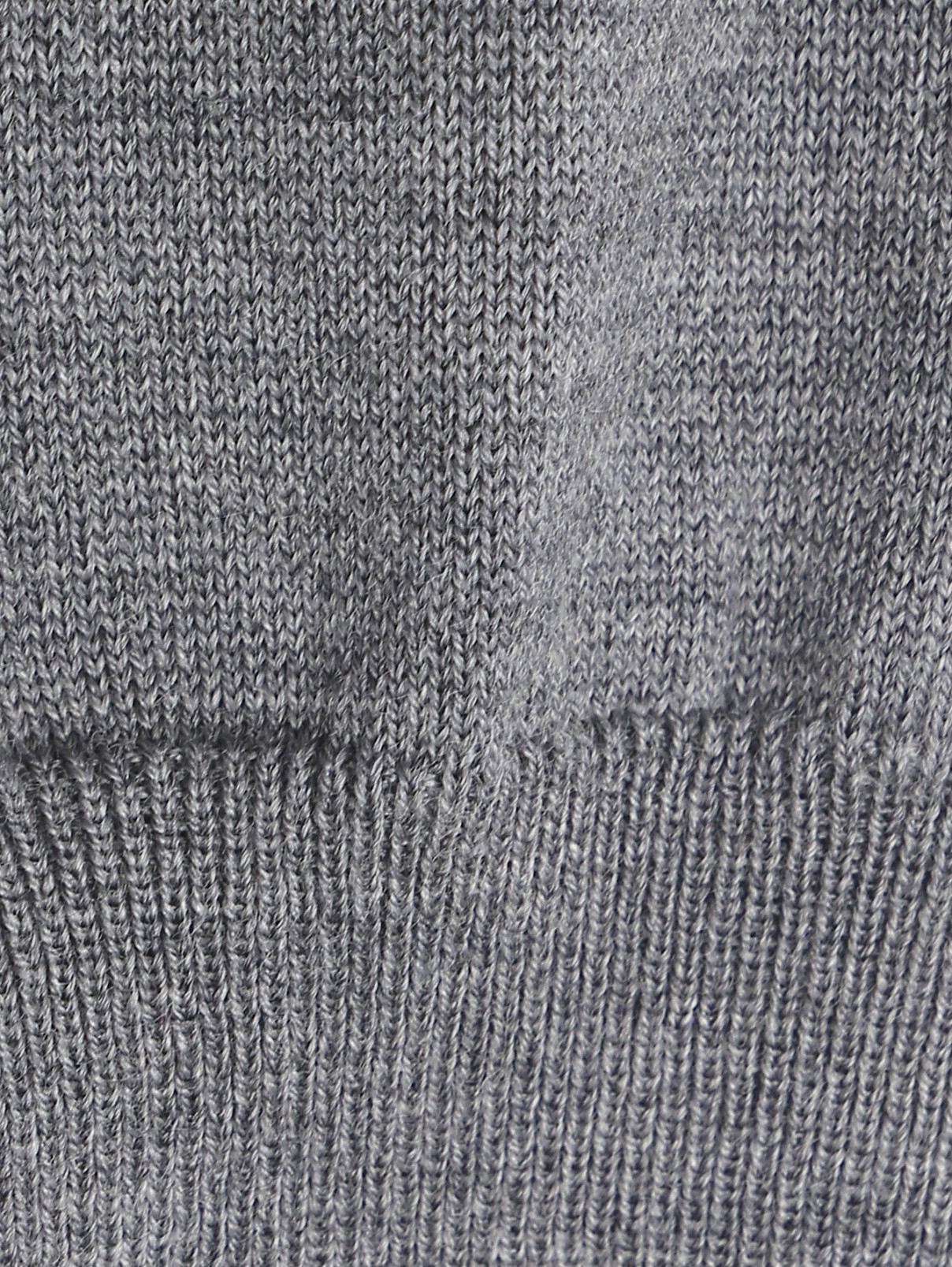 Джемпер из шерсти с круглым вырезом Kangra Cashmere  –  Деталь1  – Цвет:  Серый